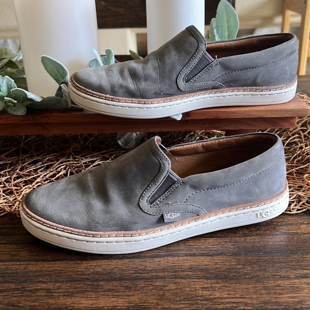 Ugg Australia Soleda Sneaker Charcoal 1096477 Skate Nubuck Leather Shoes Women's
